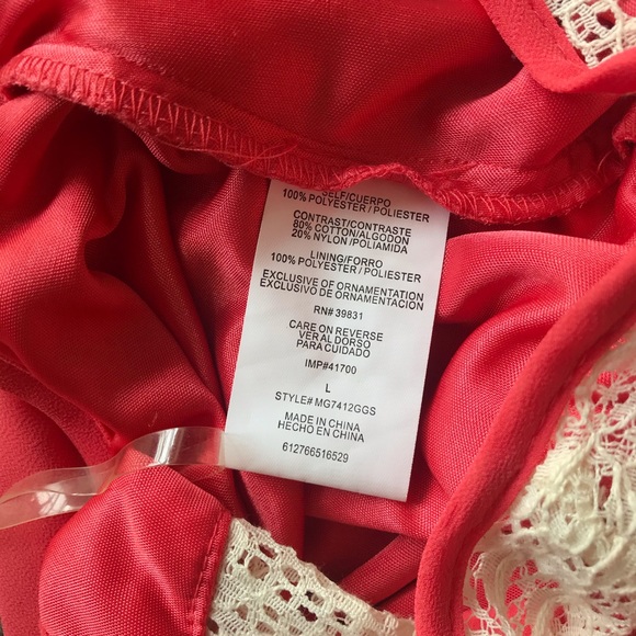 Margo & Sebastian Coral Midi Dress - Picture 4 of 8